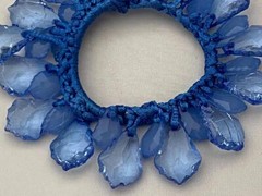 PONYTAIL HAIR HOLDER DANGLING ACRYLIC TEARDROPS SELECT COLOR FREE USA SHIPPING