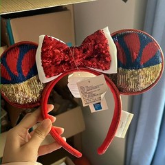 Disney.Parks Mickey Magical Bow Loungefly Minnie Mouse Ears Bow Sequins Headband