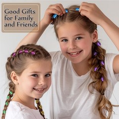 350PCS Hair Jewelry for Women Braids DreadLock Beads Hair Decorations Aluminu…
