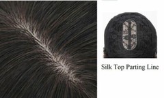 100% Real Human Hair Full Wig For Women,Silk Top C-part BOBO with Flat Bang, 11″