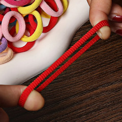 50/100Pcs Hair Bands for Children Colorful Nylon Scrunchie Hair Ties Rubber Band