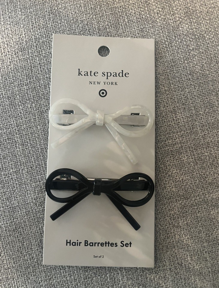 NWT Kate Spade New York x Target Bow Hair Barrettes Set