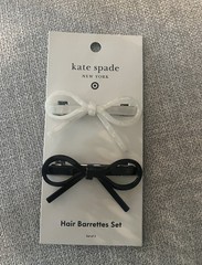 NWT Kate Spade New York x Target Bow Hair Barrettes Set