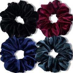 Extra Large Scrunchies for Women’S Thick Hair, Premium Velvet Soft Jumbo