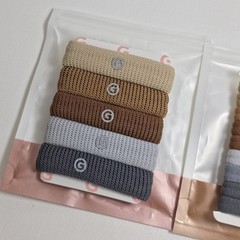 GIMME BEAUTY Thick & Any Fit Hair Bands Tie Lot 3 Packs (23 Bands Total) Neutral