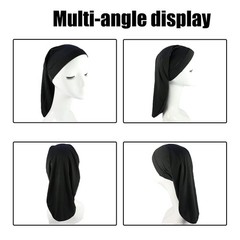 4 Pcs Dreadlock Cap Wide Elastic Jumbo Long Hair Dreads Head Wrap Unisex