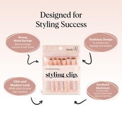Kitsch Professional Alligator Clips 3.5 Aluminum Duckbill Hair Clips for Styling