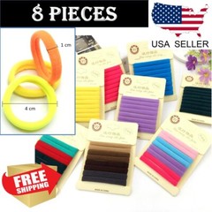 8pcs Women Girls Hair Band Ties Rope Ring High Elastic Hairband Ponytail Holder