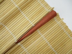 Pink Japanese Kimono Hair Clip, Long Upcycled 130mm Metal Hair Accessory