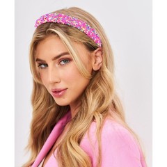 Candy Headbands Sprinkle Donut Colorful Glitter Thin Padded Non Slip 2 PCS