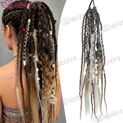 Women’s Cool Girl Dreadlock Hair Extensions Synthetic Fiber High Elastic Daily