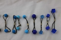 Vintage Ponytail Holders Knocker Ball Style Bead Lot of 47 Hair Ties Goody