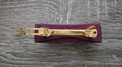 NWOT Salvatore Ferragamo Burgundy Vara Ribbon Barrette With Gift 🎁