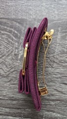 NWOT Salvatore Ferragamo Burgundy Vara Ribbon Barrette With Gift 🎁