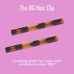 Goody Hair Barrettes Clips – 4 Count, Mock Tort – Slideproof and Lock-In Plac
