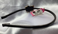 **VINTAGE**BETSEY**JOHNSON**BLACK*ENAMEL*PANDA*BEAR*HEADBAND*WOMEN’S*HAIR*RARE**