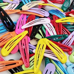 160PCS Colorful Metal Snap Hair Clips, 2 Inch Barrettes Hair Accessories for …