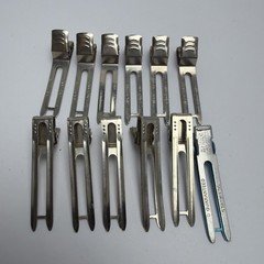 Pin Curl Hair Clips Vintage Metal Made in England Set of 12
