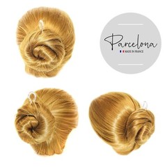 Parcelona French Sleek 3 1/2″ Celluloid Wavy U Shaped Hair Pins for Women(3 Pcs)