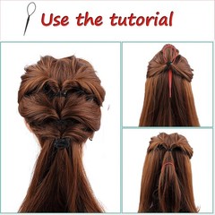 Quick Loop Tool for French Braids, Ponytails, and Long Hair Styling Braid Maker