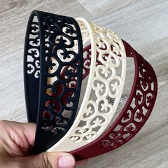 6pcs Wide Headbands for Girls Women 40mm Teeth Plastic Hairbands Flower Hair …