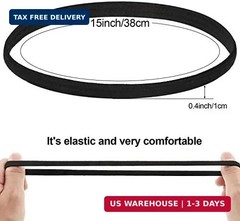 WILLBOND 12 Pieces Black Thin Elastic Sports Headbands for Women Skinny Athletic