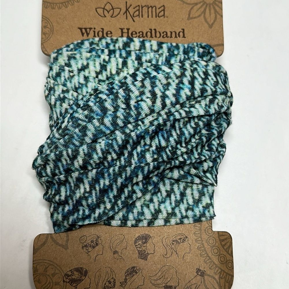 Karma Wide Denim Color Headband – #1007