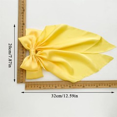 Ladies Satin Large White pink Red Blue Black Ribbon bow Oversized bow Long tail