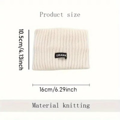 Women Winter Wide Headband Solid Color Knitted Warm Headwrap Girls Punk Elastic