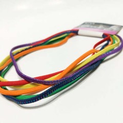Goody Ouchless Elastic Headband 6 PCS Bright Blue Green Purple Orange Yellow Red