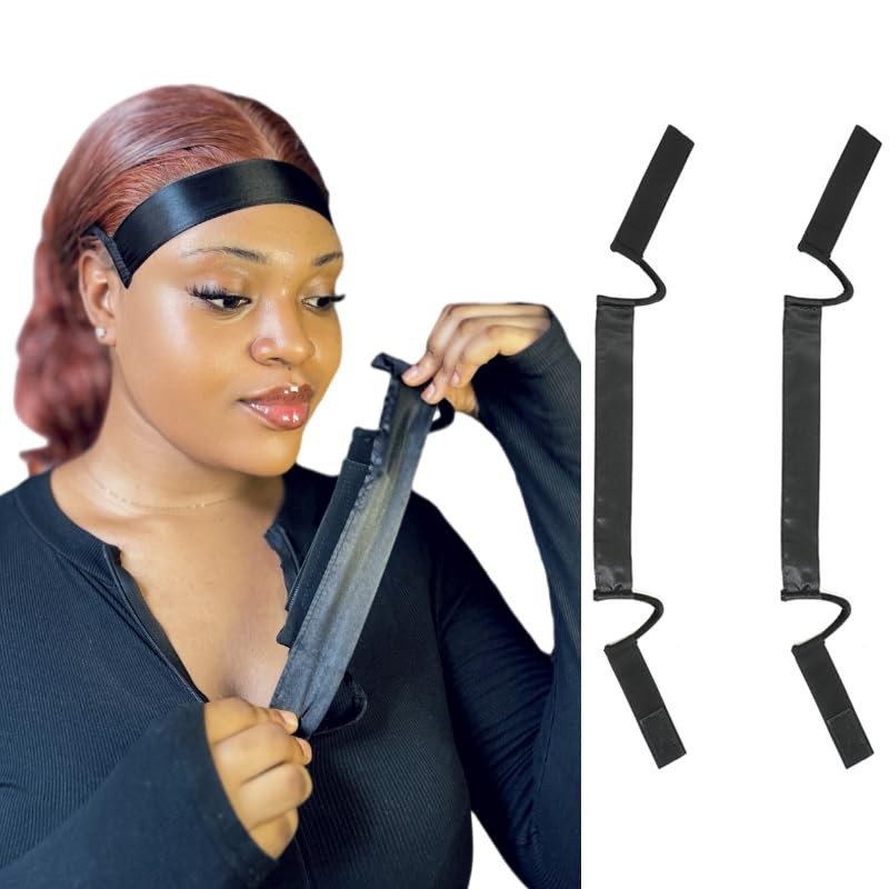 2Pcs Band For Lace Front Ear Headbands For Lace Melting Satin Silk Thin Band …