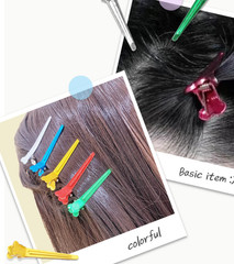 Hair Pin for Hair Salon (S) (Red, Green, Yellow, Blue) 50 set of EACH
