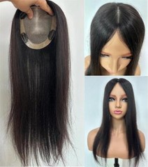4.7″x5″Best Virgin Human Hair Toppers for Women, Free Part Silk Top Skin, 6″~18″