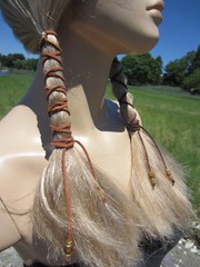 Leather Hair Ties Wraps Ponytail Holders BOHO Bohemian Clothing Braid ins