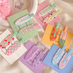 12 Pieces of Multi-Color Colorful Hair Clips with Side Bangs, Duckbill Clips for