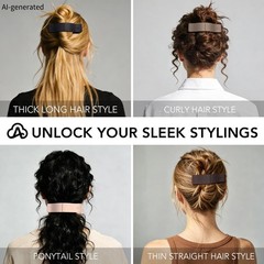 Amlaidu Medium Flat Hair Clips for Women, Matte Flat Claw Clips for Thick Thi…