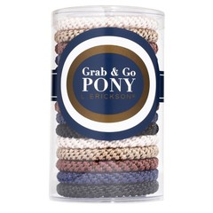 15 Pack No-Crease Hair Ties for Thick Hair – Strong Hold Ponytail Bands, Neutral