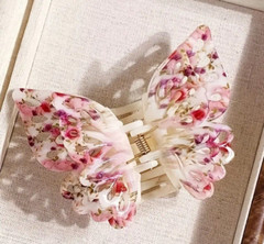 LARGE Multicolor Hair Claw Butterfly Extra Large Hair Accessory Plastic Glossy