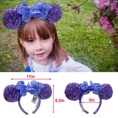 Loungefly Disney-Parks Mickey Magical Bow Minnie Mouse Ears Bow Sequins Headband