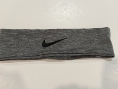 Nike Dri-Fit Head Tie Adult Unisex Charcoal Heather Grey Sweat Wicking NEW