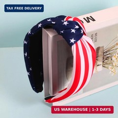 4th of July Headbands for Women Girls American Flag Independence Day Headband Re
