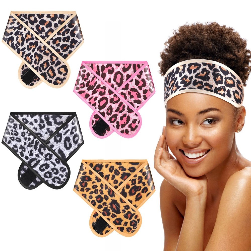 4 Pieces Satin Hair Wrap Scarf Satin Headband for Black Women’s Adjustable