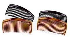Plain Acrylic Side Hair Comb-Curved Long Large Hair Side Combs For French Twist