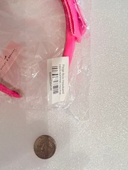 Violet & Brooks Paige Bow Faux Patent Leather Headband HOT PINK