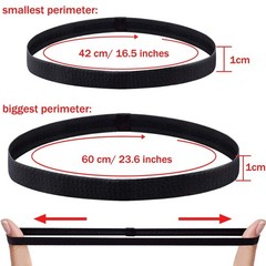 20 Pieces Elastic Headbands Non Slip Sport Headband Colorful Workout Headband Sw