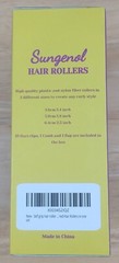 Hair Rollers Curly 18 Piece Nylon Fiber 3 Sizes Brand New In Box Sungenol
