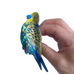 Novelty Bird Hair Clips,Cute Acrylic Claw 1 Count (Pack of 1), Green