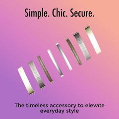 Stay Tight Hair Barrettes – 8 Ct, Assorted Metallic Colors, Non-Slip Flat Hair C