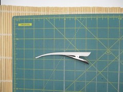 Ivory Cream White Silk Kimono Long Hair Clip 130mm (5 1/8 inch) Ship from USA