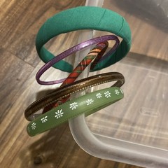 VINTAGE 5 TAN Green Purple Brown, Multiple Colors HEADBANDS HAIR ACCESSOR